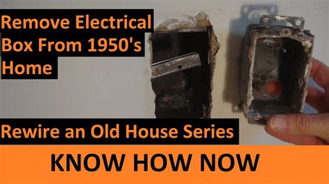 how to remove an electric switch box from the wall|remove wire from electrical outlet.